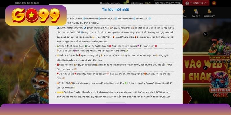 Những nét tổng quan nhất về nhà cái GO99