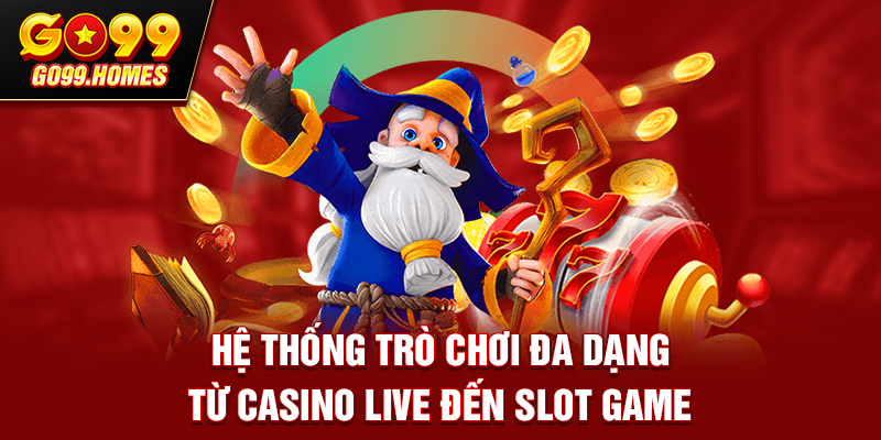 Game casino slot và thể thao tại GO99